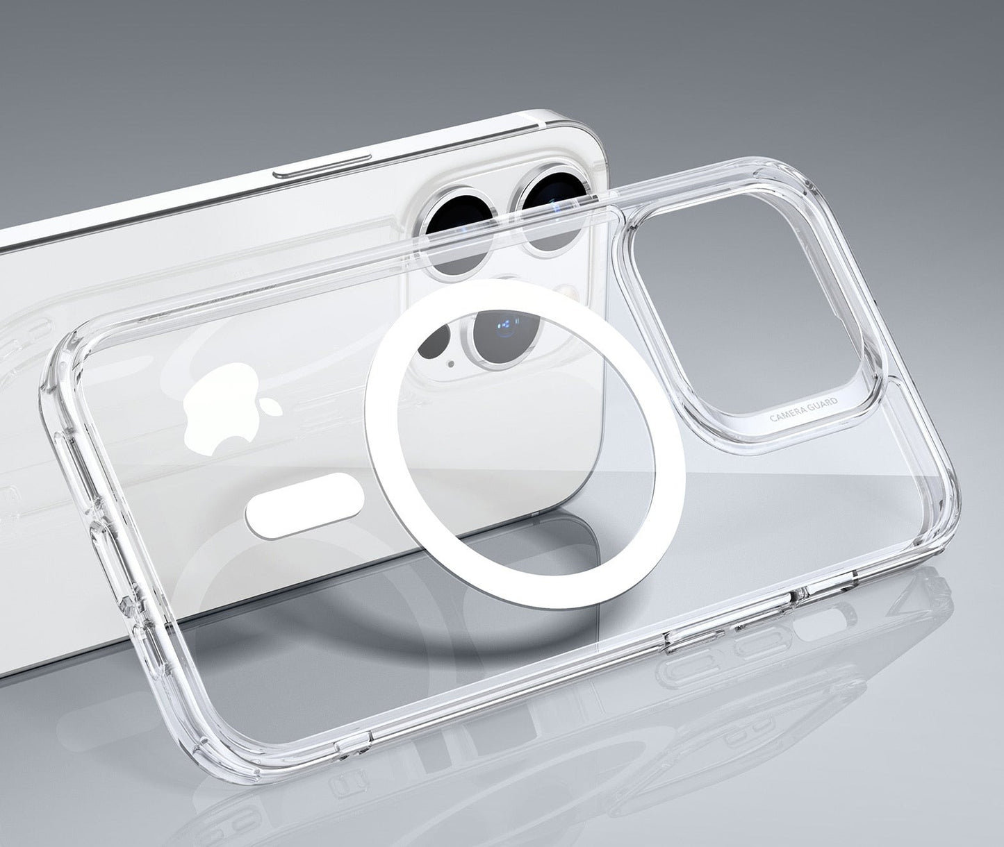 iPhone 14 Pro Max Transparente Case - GRATIS Display & Kameraschutz