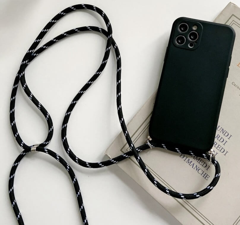 iPhone 15 Plus Crossbody Handykette mit Schutzhülle