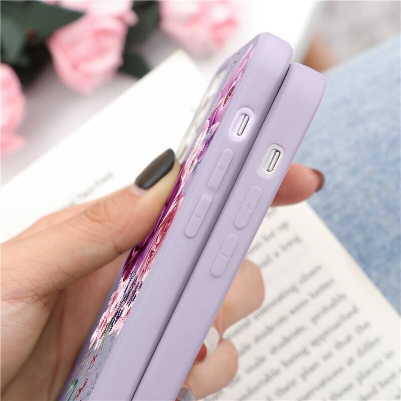 iPhone 15 Plus Lavendel Flower Case