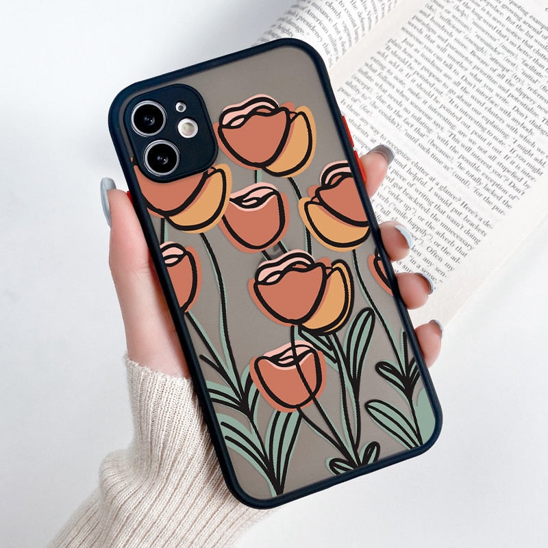 iPhone X/XS matte Silikon Hülle in verschiedenen Designs