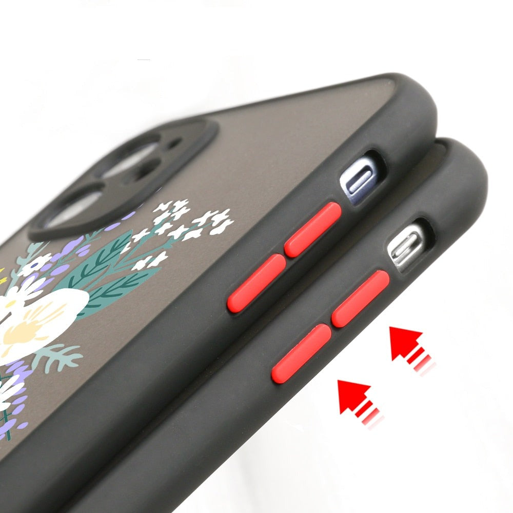 iPhone X/XS matte Silikon Hülle in verschiedenen Designs