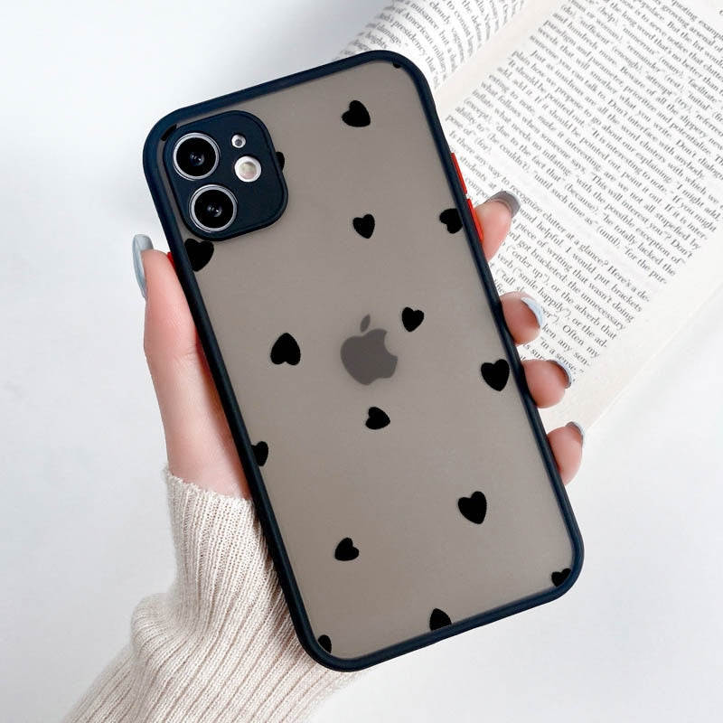 iPhone X/XS matte Silikon Hülle in verschiedenen Designs