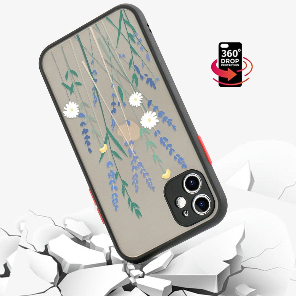 iPhone X/XS matte Silikon Hülle in verschiedenen Designs