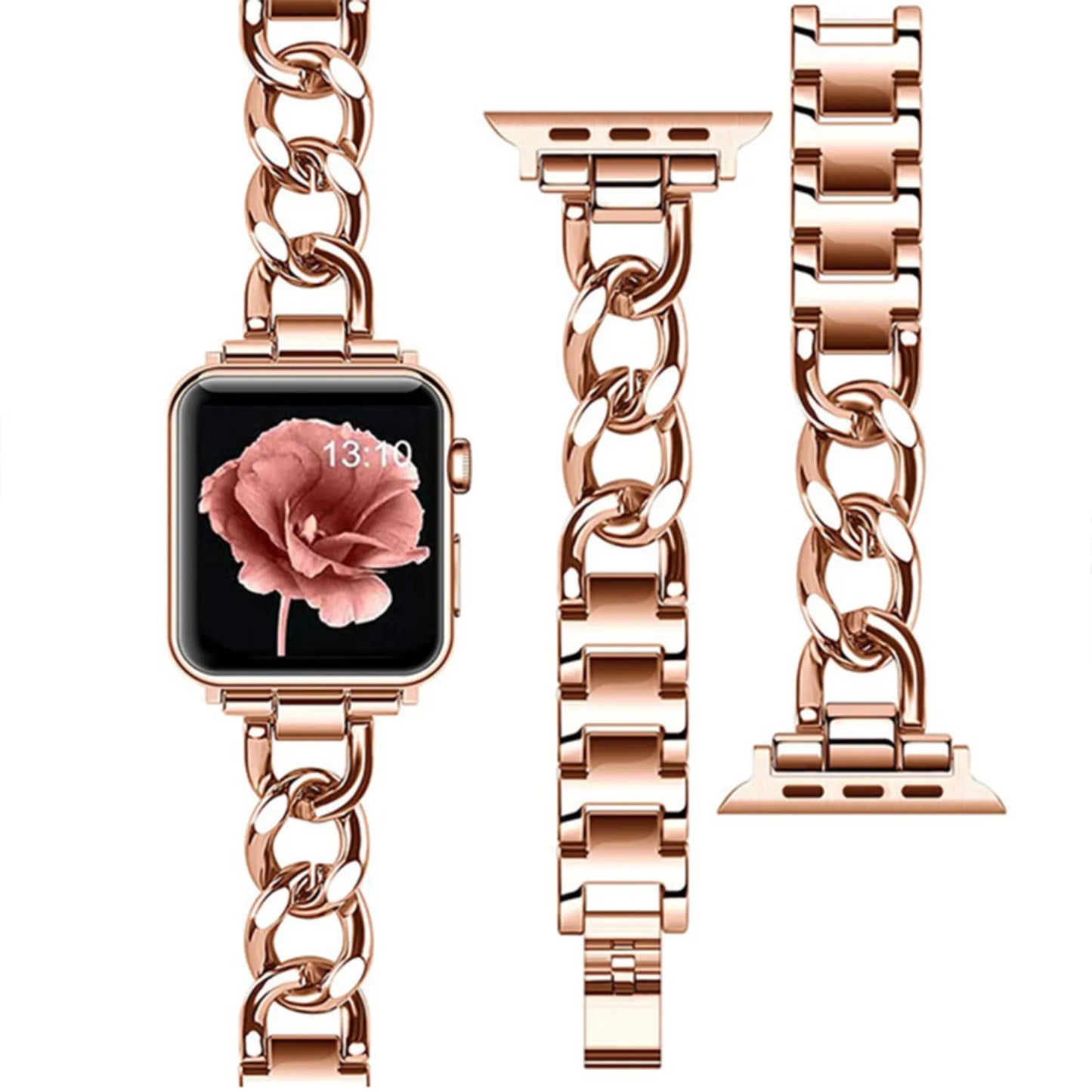 Edelstahl Armband für Apple Watch - kubanischem Gliederarmband-Design