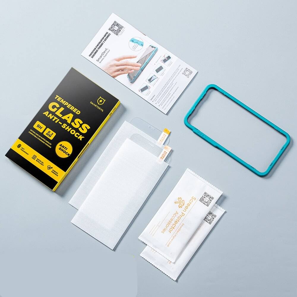iPhone 15 Pro Screen Protector 2er Set inkl. Tool