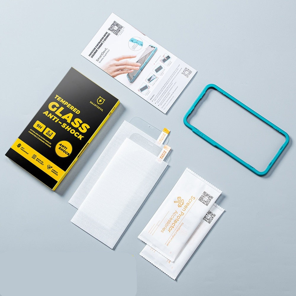 iPhone 13 mini Screen Protector 2er Set inkl. Tool