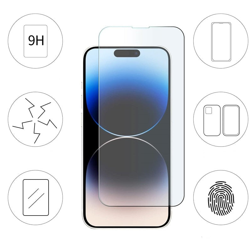 5er Set iPhone 13 mini gehärtetes Glas Displayschutz