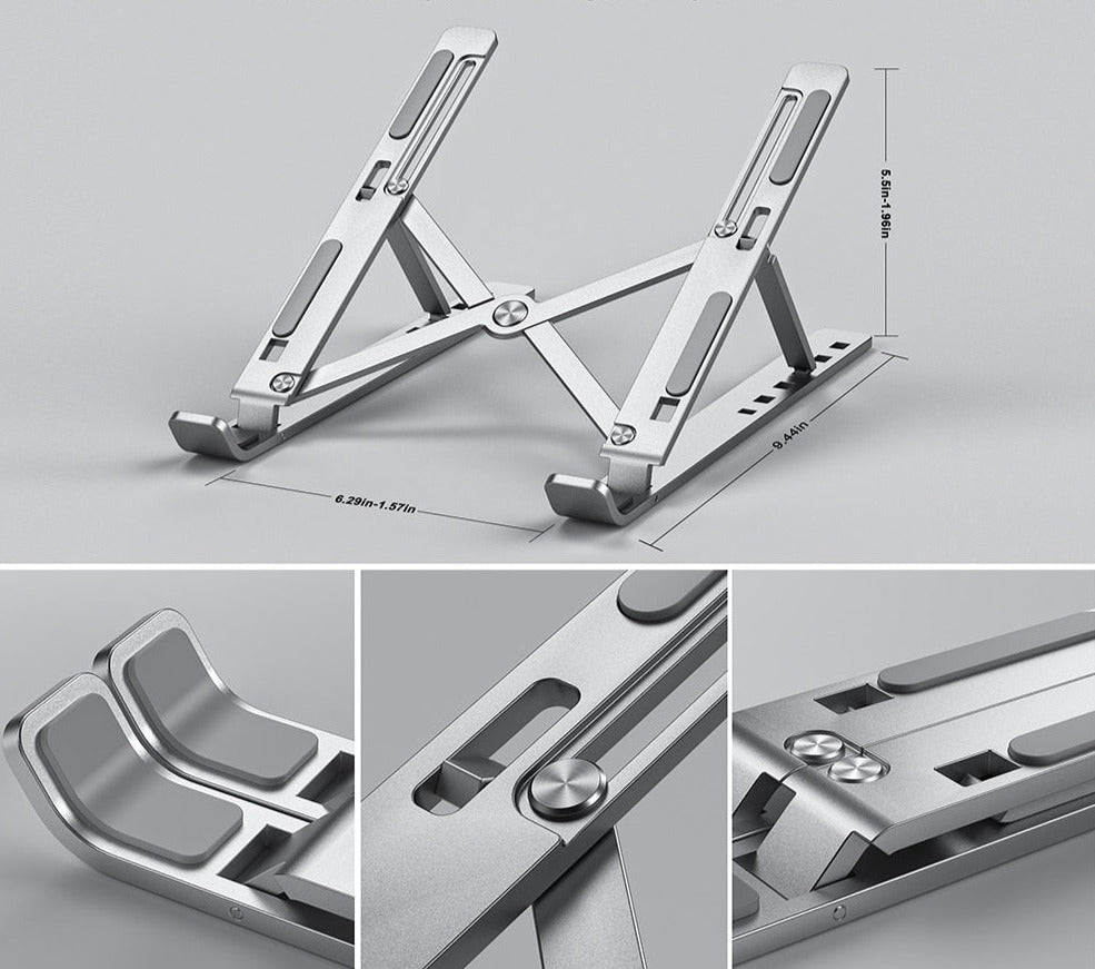 Tragbarer Laptop Aluminium Stand