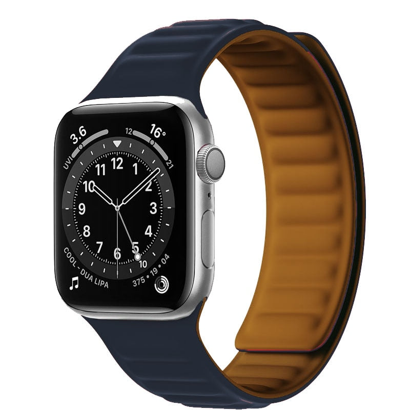 Apple Watch Silikon Link strap mit magnetischer Schleife