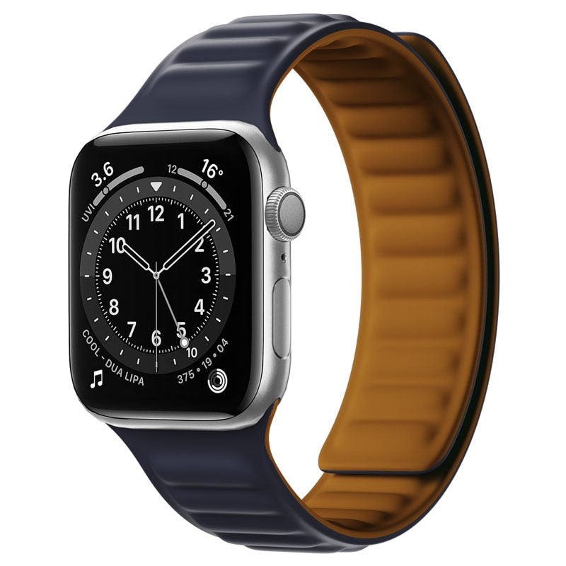 Apple Watch Silikon Link strap mit magnetischer Schleife