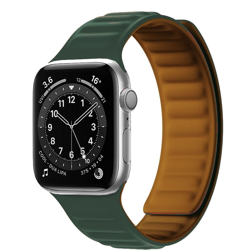 Apple Watch Silikon Link strap mit magnetischer Schleife