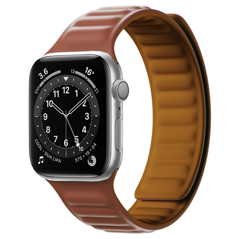 Apple Watch Silikon Link strap mit magnetischer Schleife