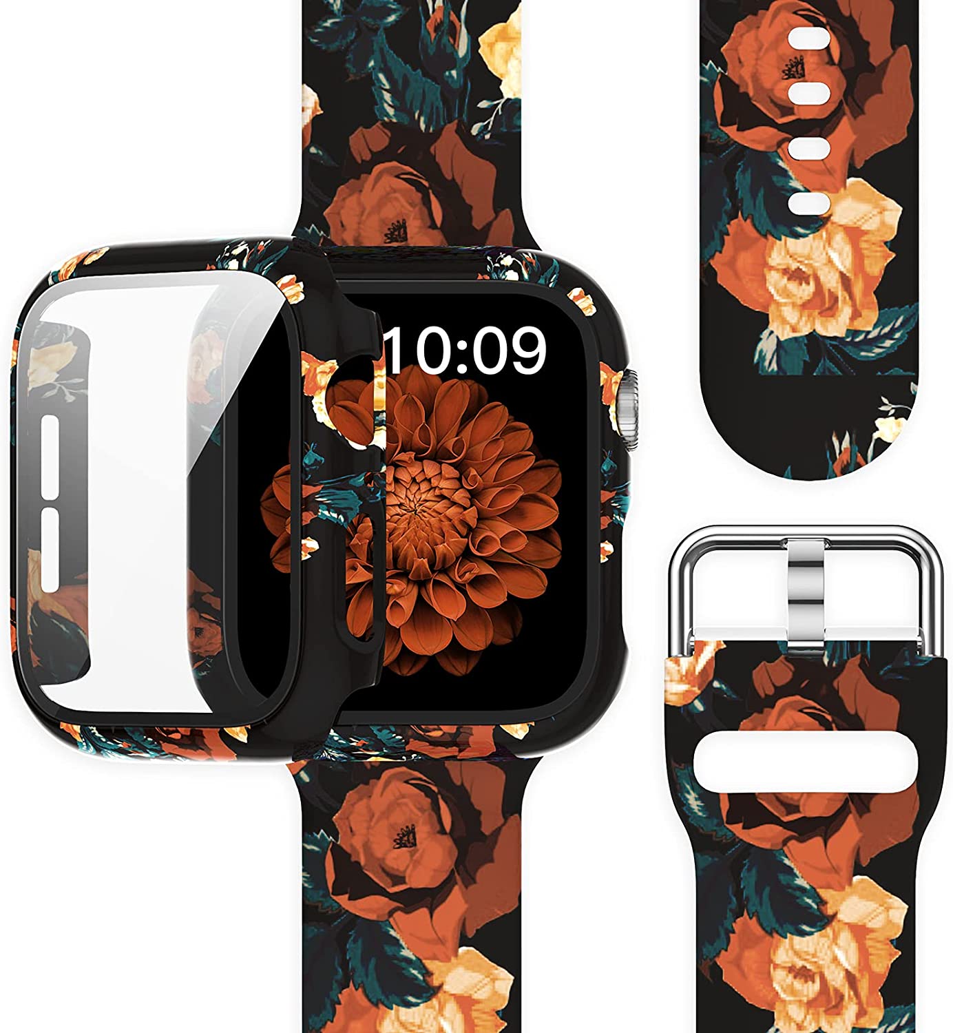 Apple Watch Silikon Armband + Displayschutz