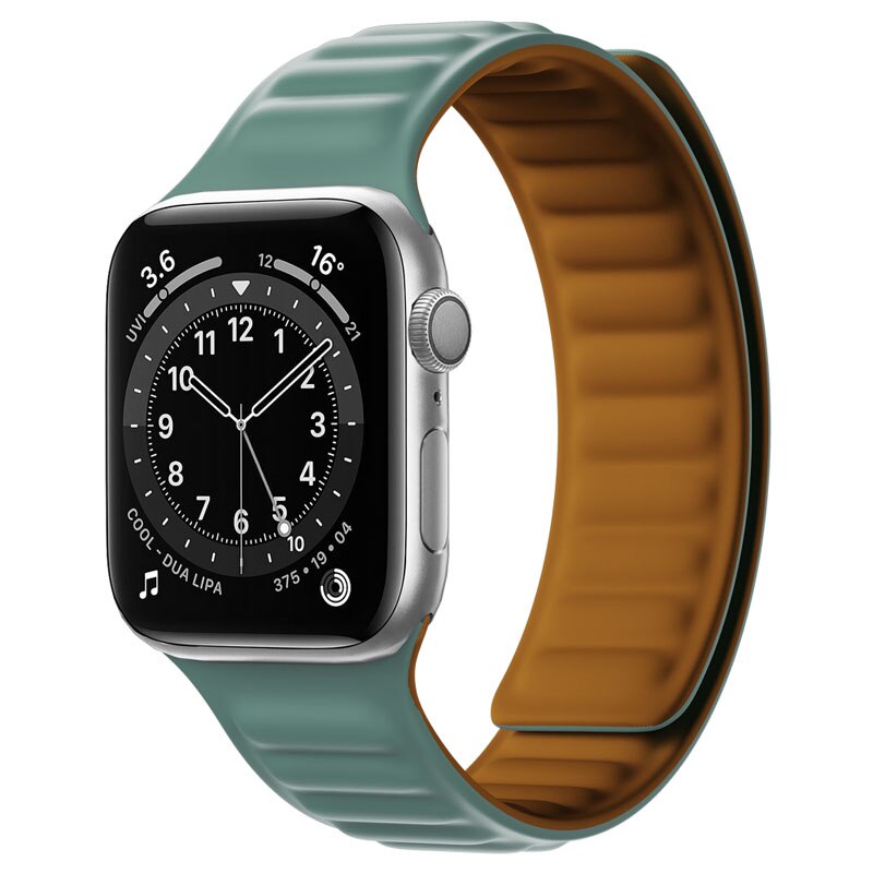 Apple Watch Silikon Link strap mit magnetischer Schleife