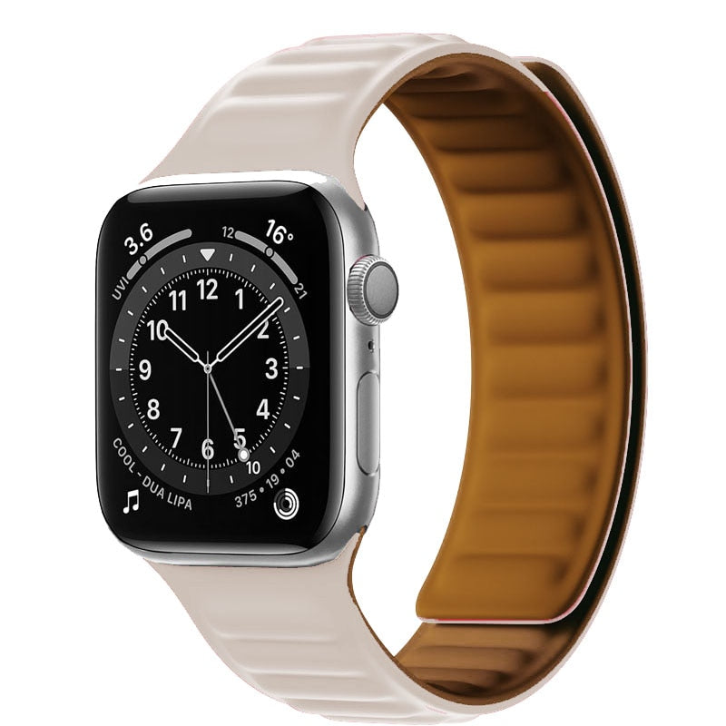 Apple Watch Silikon Link strap mit magnetischer Schleife