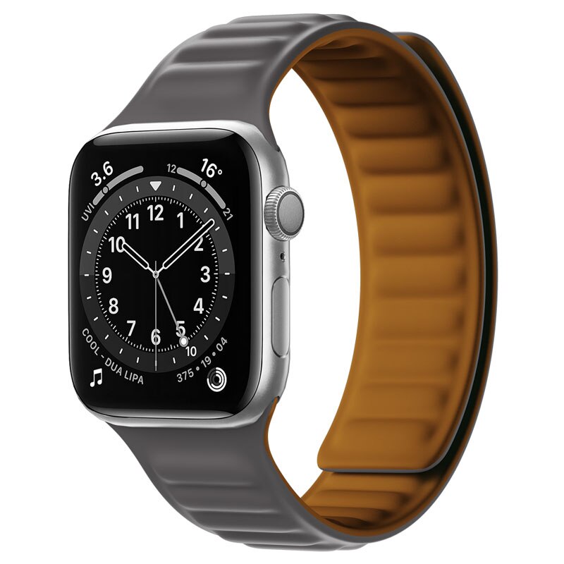 Apple Watch Silikon Link strap mit magnetischer Schleife