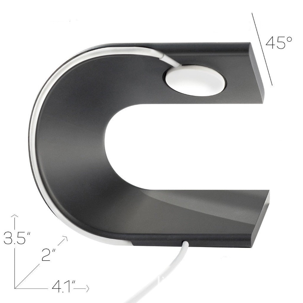 Hochwertiger Aluminium Halter für Apple Watch - Eleganter Ladestand