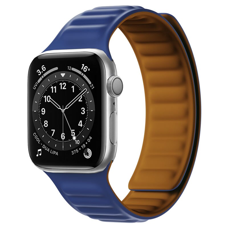 Apple Watch Silikon Link strap mit magnetischer Schleife