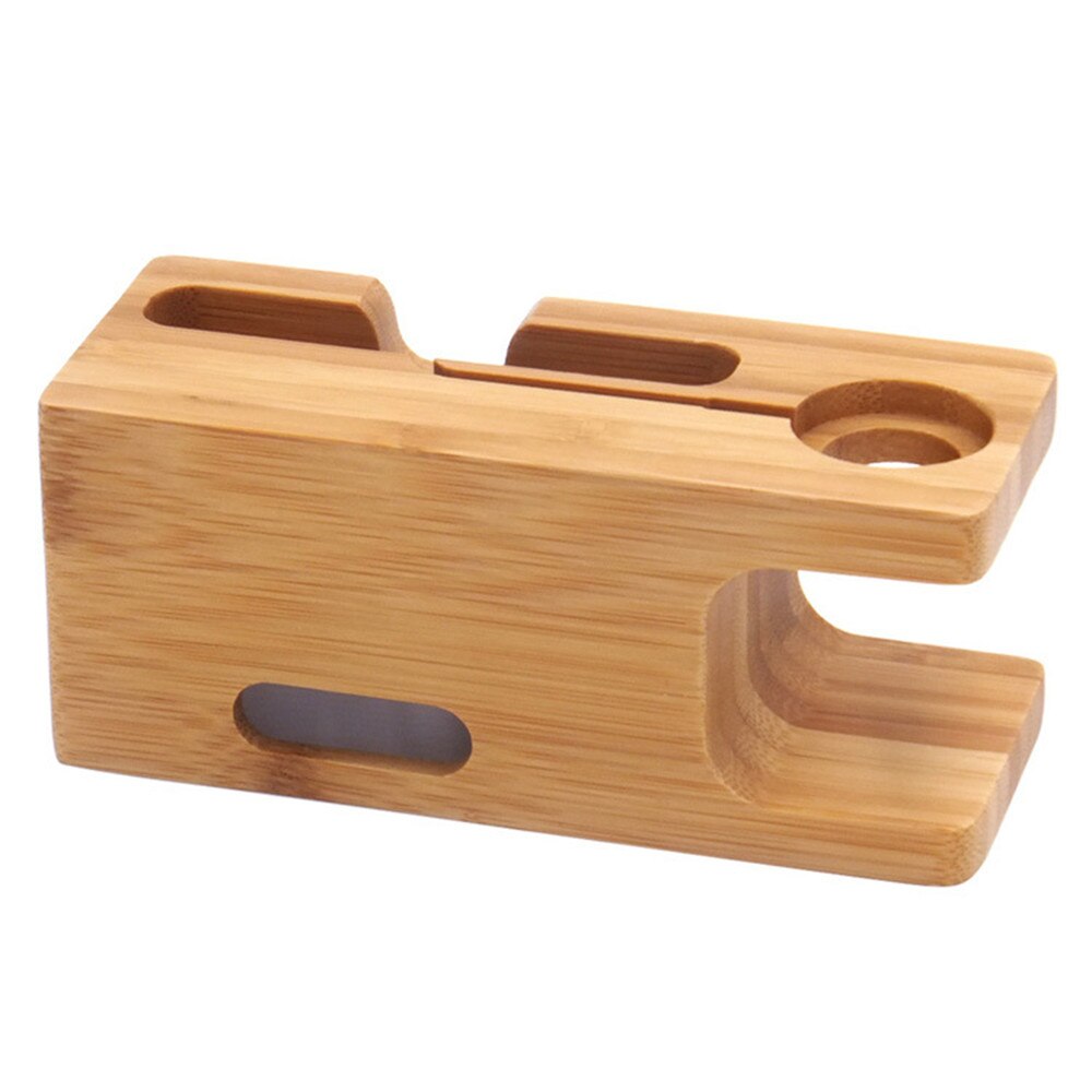 Holz Lade Dock Station - Smartphone & Apple Watch