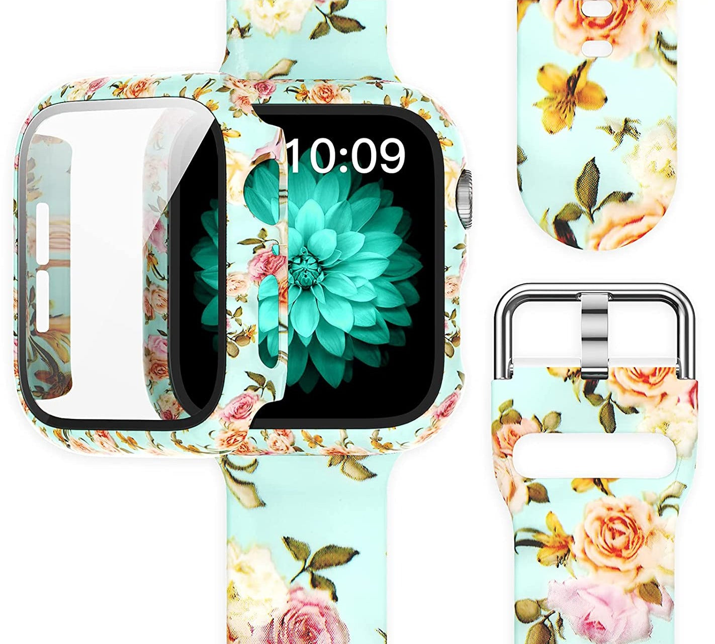 Apple Watch Silikon Armband + Displayschutz