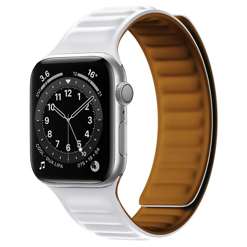 Apple Watch Silikon Link strap mit magnetischer Schleife