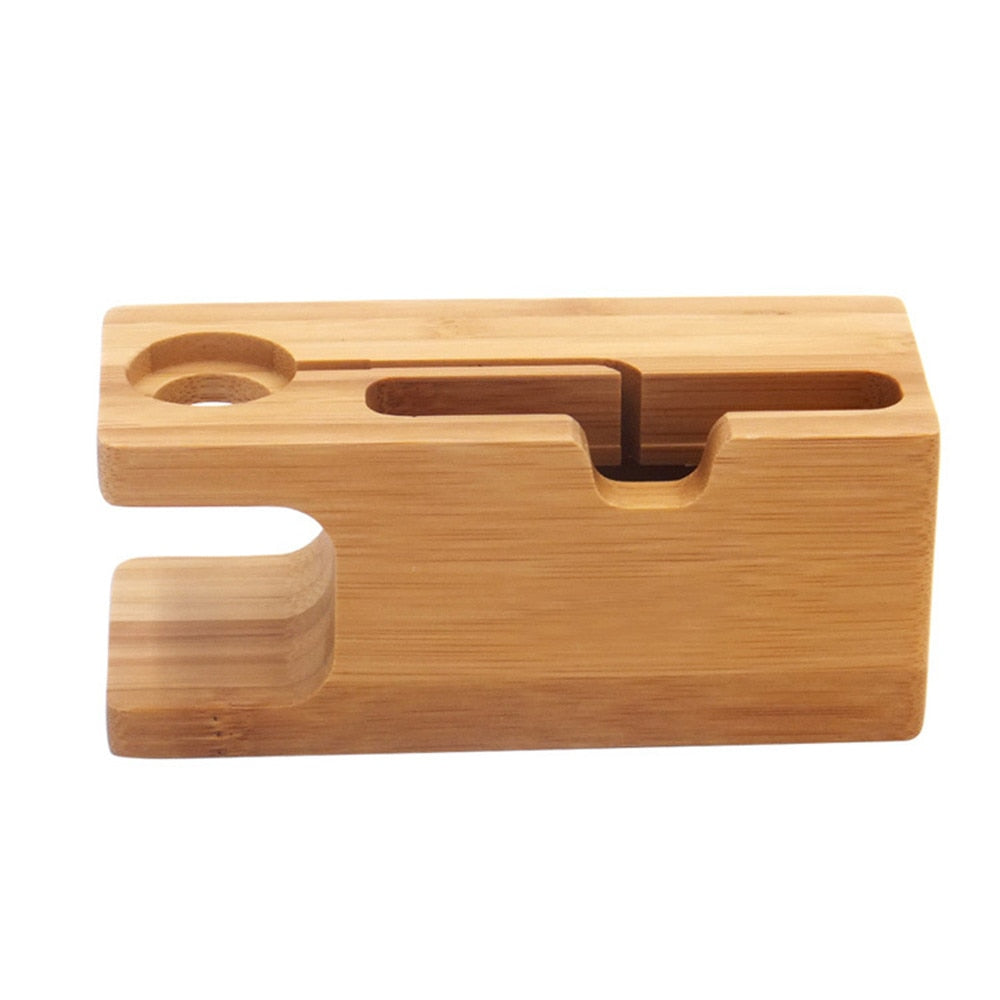 Holz Lade Dock Station - Smartphone & Apple Watch