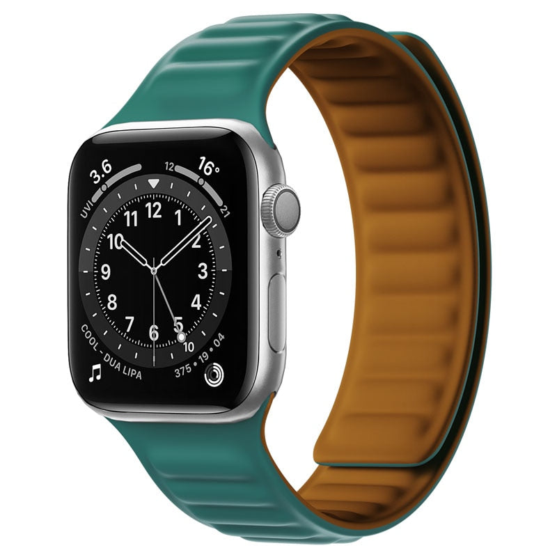 Apple Watch Silikon Link strap mit magnetischer Schleife