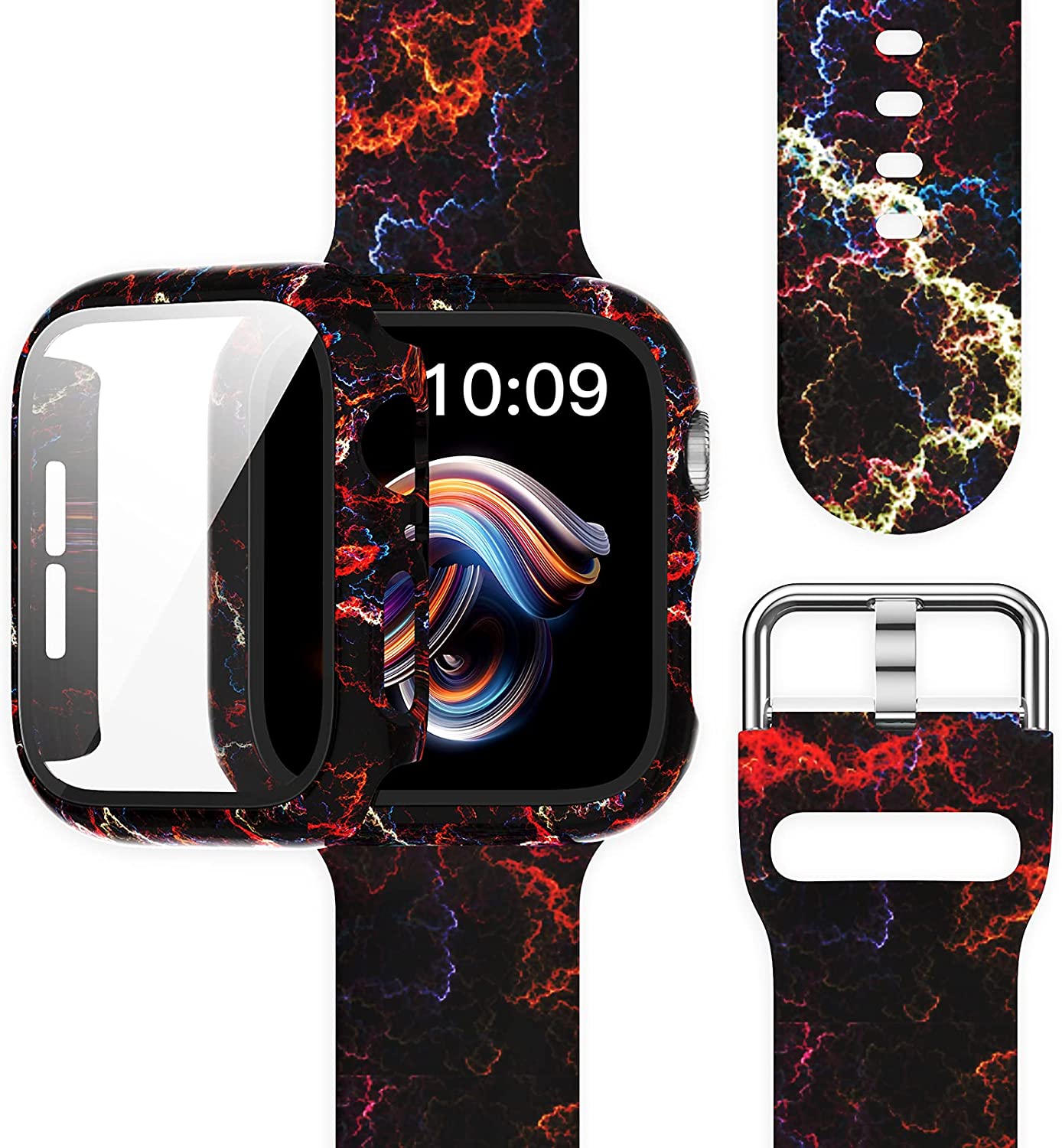 Apple Watch Silikon Armband + Displayschutz