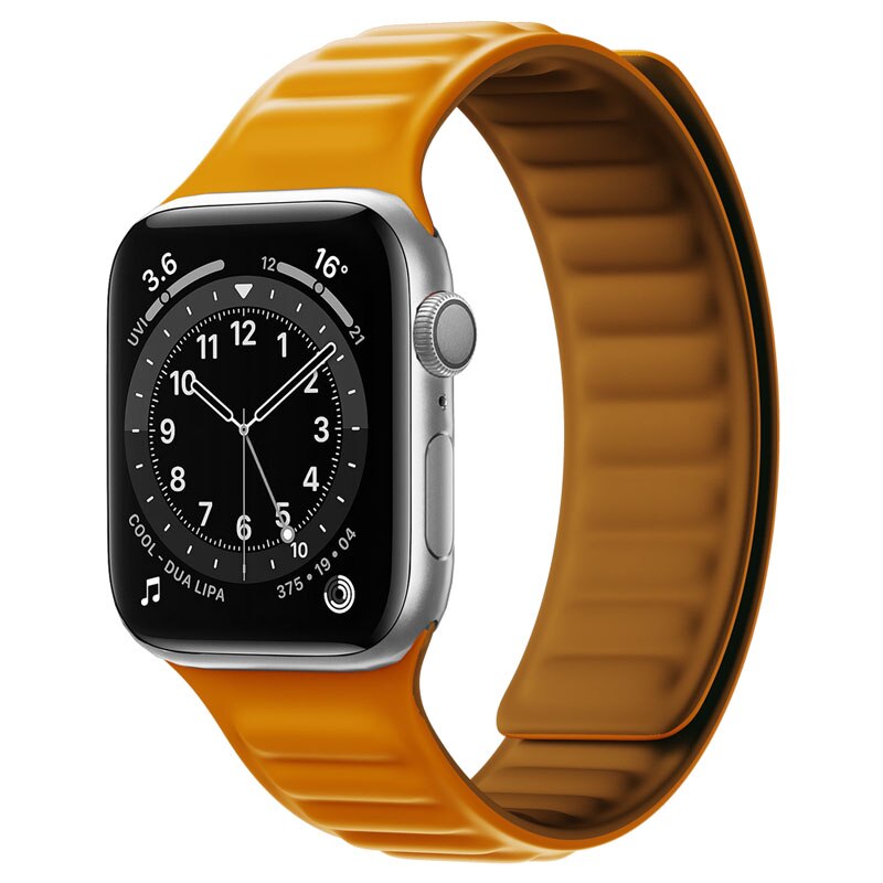 Apple Watch Silikon Link strap mit magnetischer Schleife