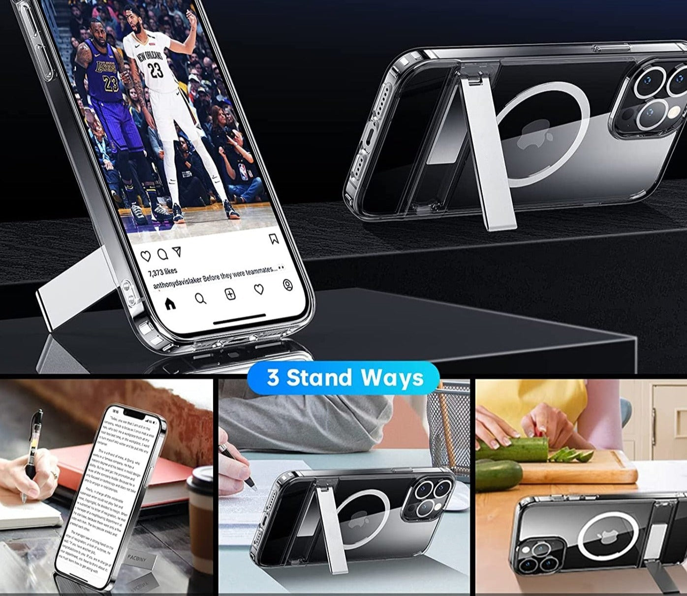 iPhone 12 Pro Max Clear Case mit MagSafe & Ständer