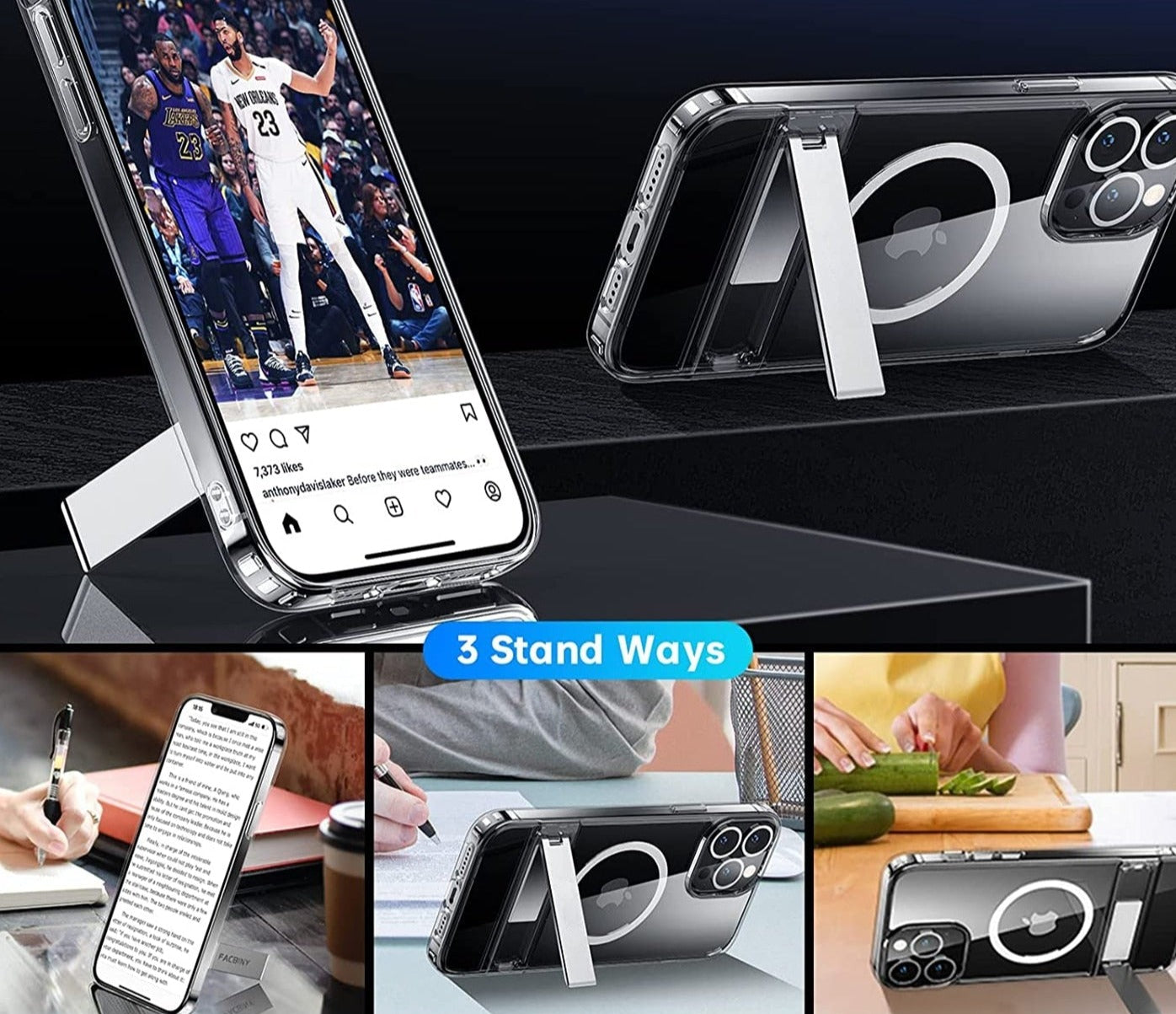 iPhone 12 Clear Case mit MagSafe & Ständer