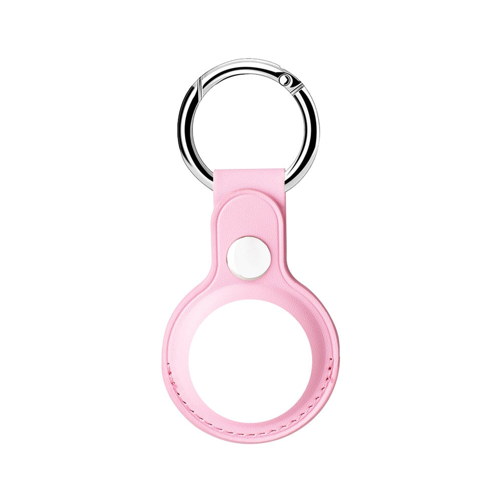 AirTag Luxuriöse Leder Keychain Schutzhülle