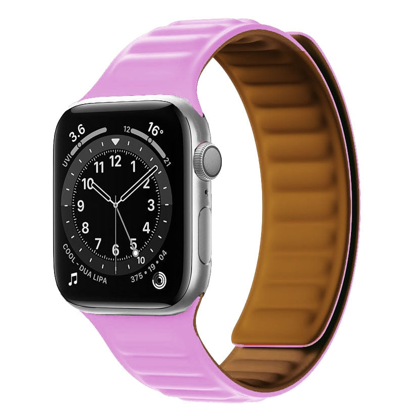 Apple Watch Silikon Link strap mit magnetischer Schleife