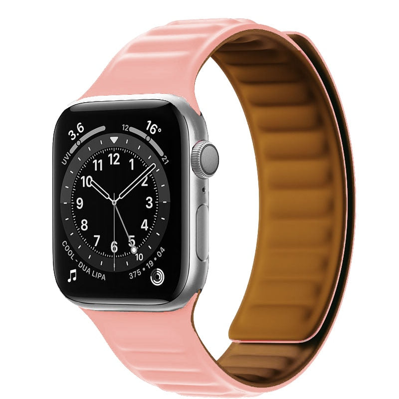Apple Watch Silikon Link strap mit magnetischer Schleife