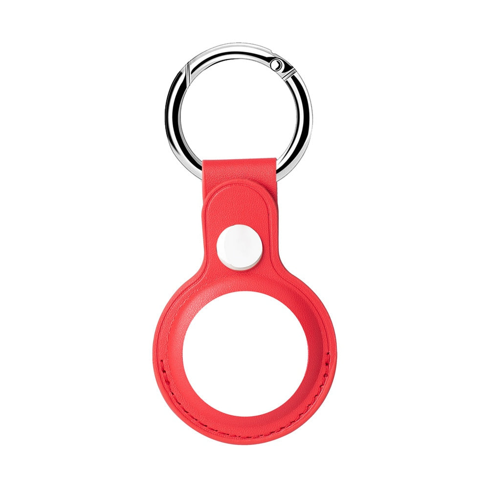 AirTag Luxuriöse Leder Keychain Schutzhülle
