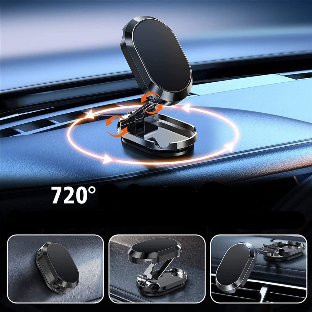 360° drehbare magnetische Auto-Handyhalterung aus Metall