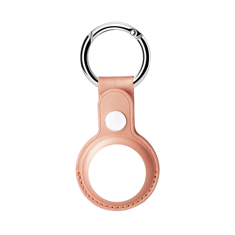 AirTag Luxuriöse Leder Keychain Schutzhülle