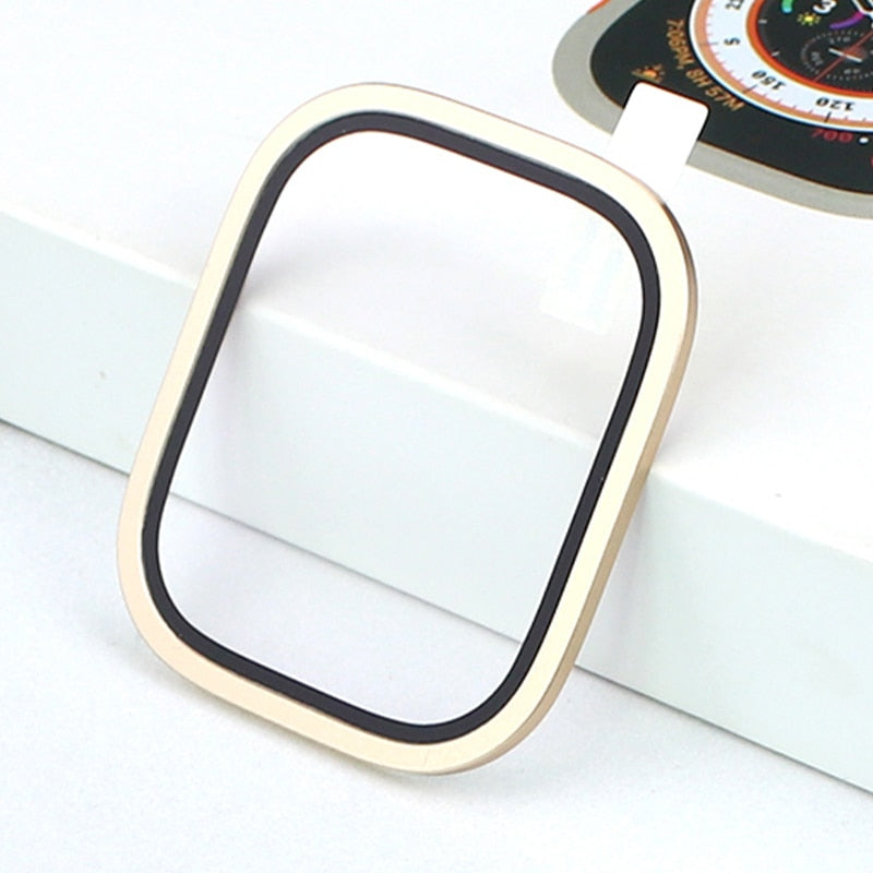 Apple Watch Ultra Screen Protector mit Metallrahmen