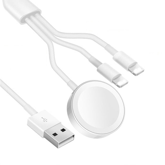 3-in-1 Ladekabel für Apple Watch und iPhone - Lade Deine Geräte überall auf