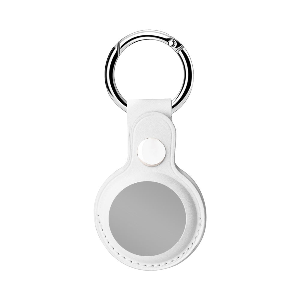 AirTag Luxuriöse Leder Keychain Schutzhülle