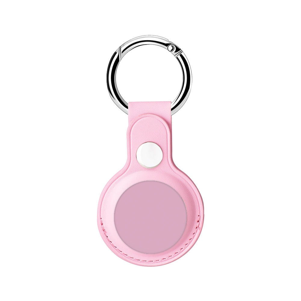 AirTag Luxuriöse Leder Keychain Schutzhülle