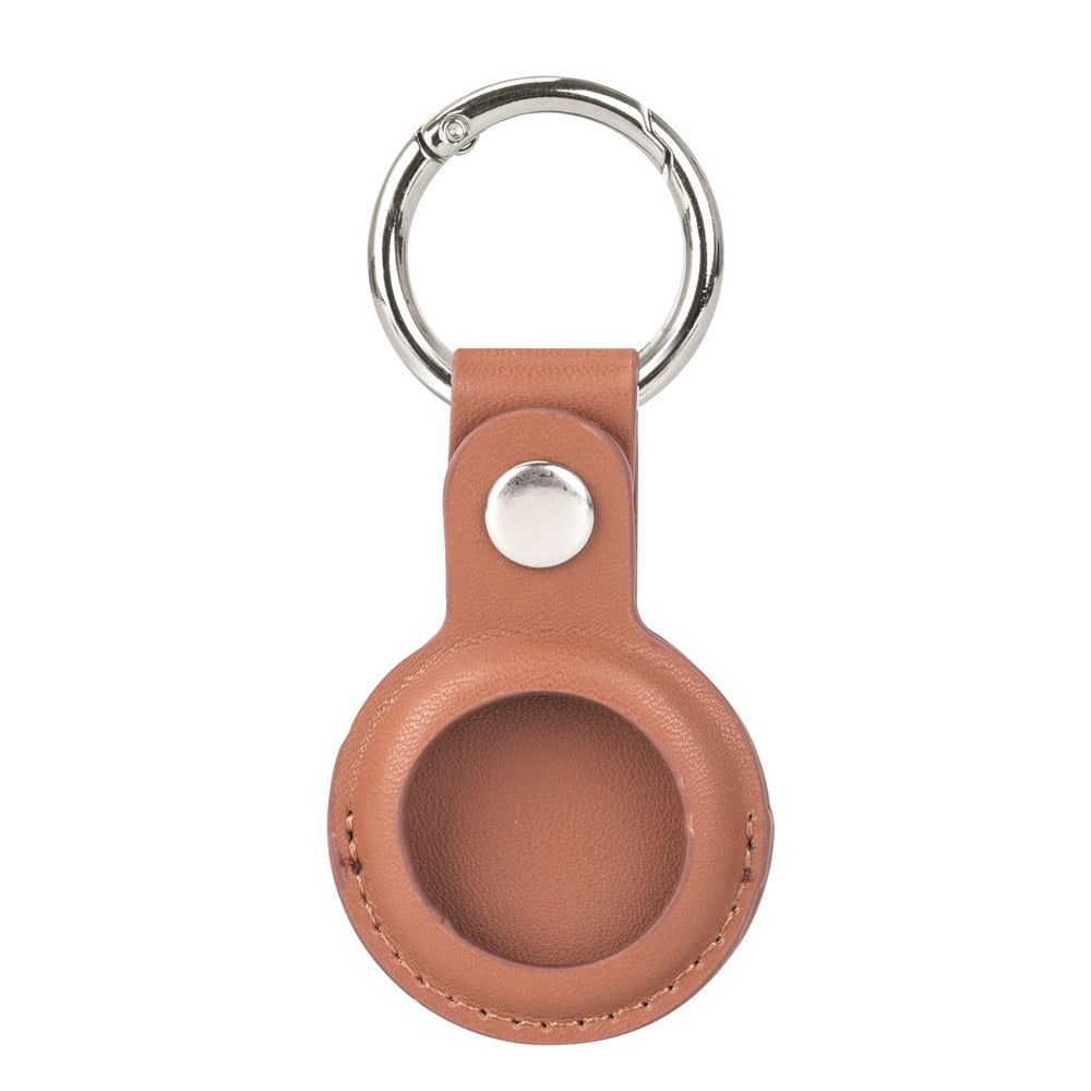 AirTag Luxuriöse Leder Keychain Schutzhülle