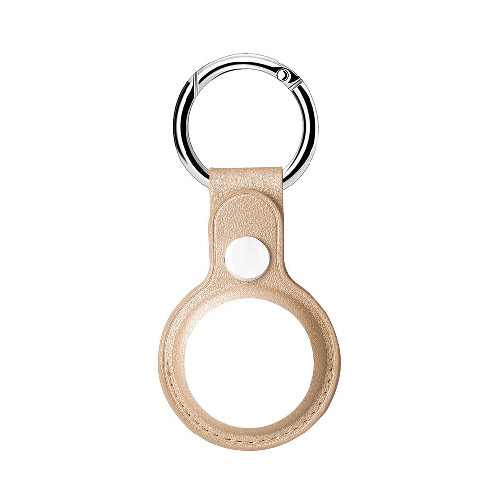 AirTag Luxuriöse Leder Keychain Schutzhülle