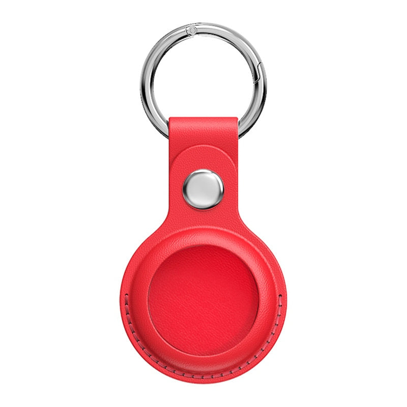 AirTag Luxuriöse Leder Keychain Schutzhülle