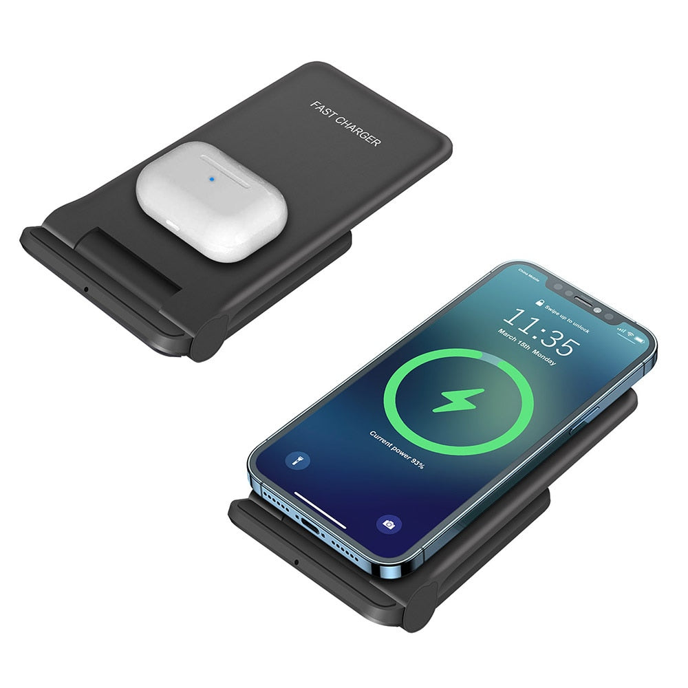Schnelles Kabelloses Ladegerät für Dein Smartphone - Faltbar
