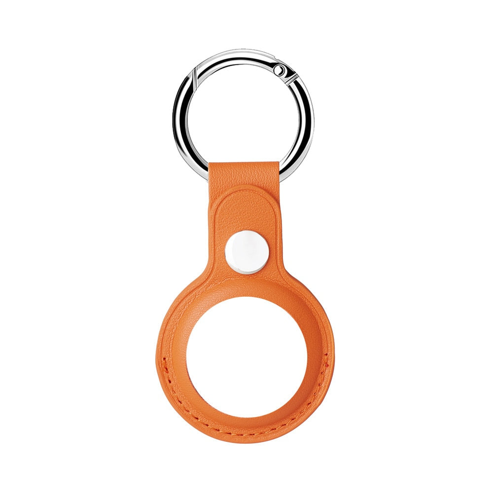 AirTag Luxuriöse Leder Keychain Schutzhülle