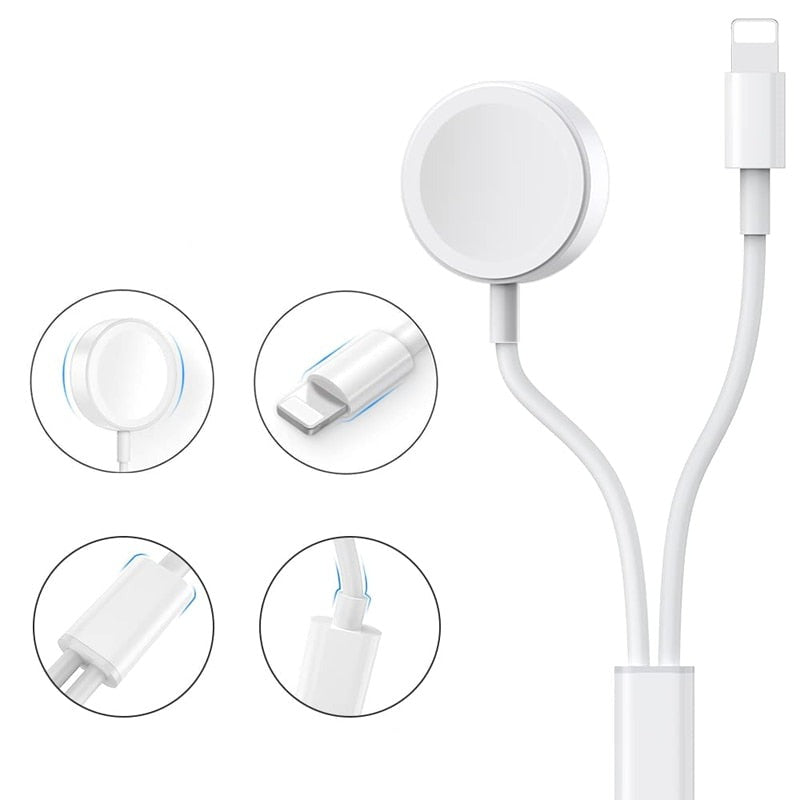 3-in-1 Ladekabel für Apple Watch und iPhone - Lade Deine Geräte überall auf