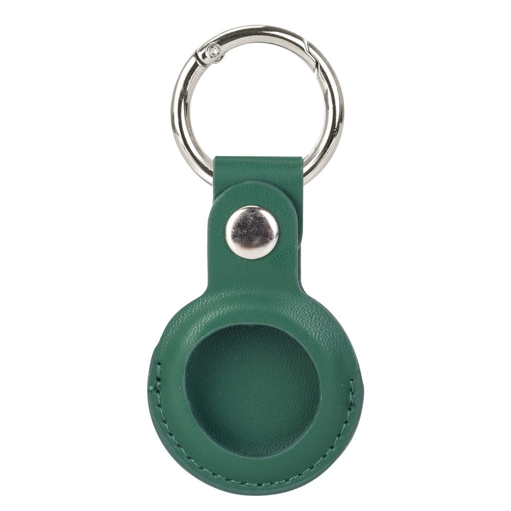 AirTag Luxuriöse Leder Keychain Schutzhülle