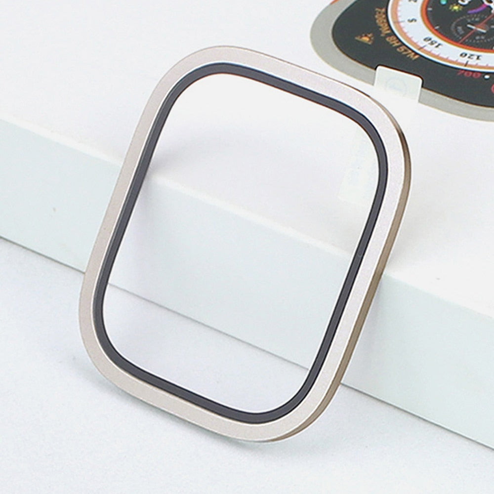 Apple Watch Ultra Screen Protector mit Metallrahmen