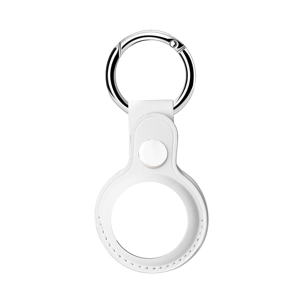 AirTag Luxuriöse Leder Keychain Schutzhülle